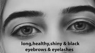 Black amp healthy eyebrows and eyelashes By ZAK productions [upl. by Chiang962]