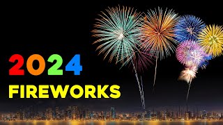 4K Amazing Fireworks Sound Effect 2024 Show with Sound [upl. by Isej]