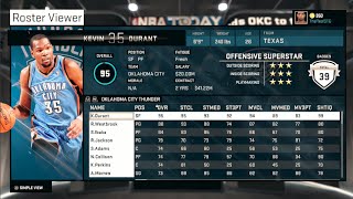 NBA 2k15 Official Roster  All Current NBA Teams Official Ratings and Roster [upl. by Giliane]