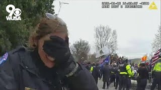 NEW bodycam video  Capitol Police pepper sprayed during Capitol riot [upl. by Heall]