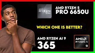 AMD Ryzen 5 Pro 6650U vs AMD Ryzen AI 9 365 Comparison [upl. by Ttennej575]