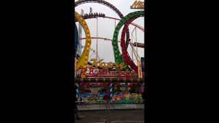 Winter Wonderland Footage Euro CoasterMunich Looping December 2016 [upl. by Jewelle]