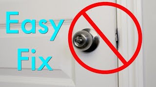 How To Fix a Door That Wont Latch Its Simpler Than You Think [upl. by Dlorad]