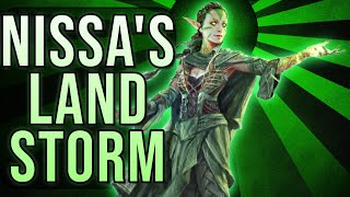 Nissa is a BUSTED Landfall Commander  Historic Brawl  March of the Machine Aftermath  MTG Arena [upl. by Friedly825]