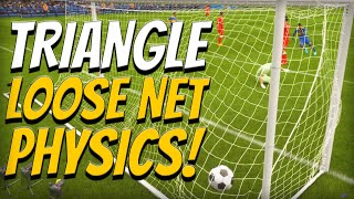 FIFA 23 REALISTIC LOOSE TRIANGLE NET PHYSICS  4K [upl. by Naujak]