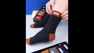 🔥【1020 perechi】🧦Șosetele deodorante calde pentru bărbați absorb transpirația fashion [upl. by Ayifa]