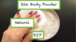 DIY Silk Body Powder Natural alternative to talc [upl. by Soma574]