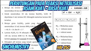 Perhitungan pada Reaksi Netralisasi Asam Kuat  Basa Kuat  Titrasi [upl. by Tabby98]