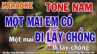 Một Mai Em Có Đi Lấy Chồng Đoạn Tuyệt Karaoke Tone Nam Nhạc Sống  Phối Mới Dễ Hát  Nhật Nguyễn [upl. by Greenlee]