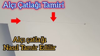 Alçı Çatlağı Tamiri  Boya Çatlağı Tamiri Nasıl Yapılır [upl. by Taimi]