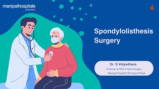 Spondylolisthesis Surgery Testimonial  Dr S Vidyadhara  MHB [upl. by Introc243]