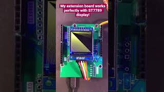 My extension board works perfectly with ST7789 display on ESP32 Wemos D1 R32 [upl. by Ahsiekram]