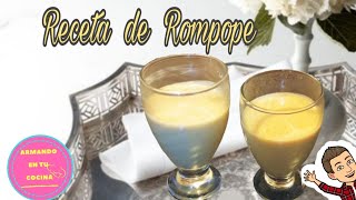 Receta de Rompope  Cómo hacer rompope caseroRompope 3 leches [upl. by Kostman857]