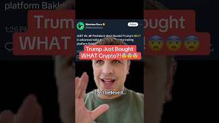 Trump Just Bought WHAT Crypto😨😨 [upl. by Cired]