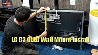 LG G3 OLED Wall Mount Installation the easy way [upl. by Tsuda208]