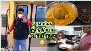 அவங்க இந்தியா போயாச்சு  Diml  Yummy cucumber sambar  Indian mom Lifestyle in Germany  Sharanya [upl. by Annait353]