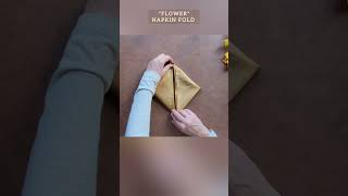 Beautiful Flower Napkin Folding Ideas How to Fold Napkin Tutorial Easy Napkin decorationidea [upl. by Lantha]