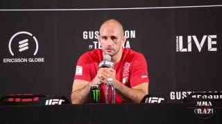 Volkan Oezdemir talks TKO win over Misha Cirkunov at UFC Fight Night Stockholm [upl. by Woll]