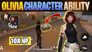 Olivia character ability  Free Fire Olivia character ability  Olivia Ability [upl. by Nialb]