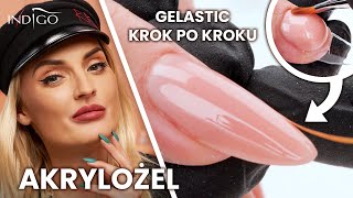 Gelastic  przedłużanie paznokci akrylożelem Jak nakładać akrylożel na paznokcie  Indigo Nails [upl. by Raychel]