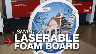 Laserable Foam Board  Laser cutting foam board  SmartX [upl. by Medeah533]