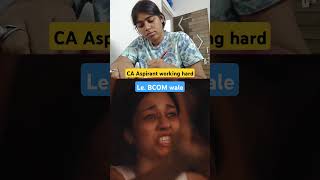 CA vs BCOM 🤜🤛 CA bcom difference funny relatable trending shorts [upl. by Ingra]