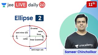 JEE Ellipse L2  Class 11  Unacademy JEE  JEE Maths  Sameer Chincholikar [upl. by Jada]