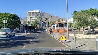 Torviscas Sunset harbour to torviscas alto short drive enjoy it tenerife driving [upl. by Aicinet]