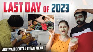 Last day of 2023  Aditya Dental Checkup  ViralFrench Green Clay mask vasapitta ShopWithYoutube [upl. by Randall813]