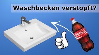 Waschbecken verstopft  Was tun Eine PET Flasche hilft [upl. by Nylzor]