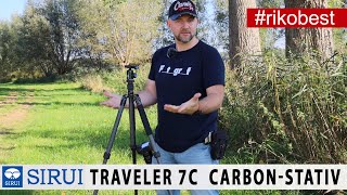 Fotografieren mit Stativ  das SIRUI Traveler 7C Carbon ReiseStativ mit Kugelkopf [upl. by Langill253]