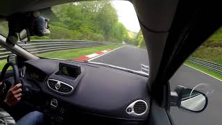 Clio 3 rs 922 BTG Full Stock Nurburgring Nordschleife 01052018 Tour 4 [upl. by Ecarret]