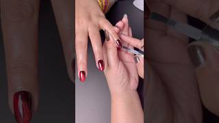 Magnetic 🧲 Cat Eye Gel X Nails at Home 🏡 shorts nails nailextension gelxnails gelnails [upl. by Alig]