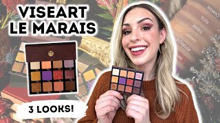 VISEART LE MARAIS ÉTENDU  Review Swatches Comparisons 3 Looks [upl. by Kilar699]