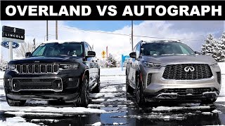 2022 Infiniti QX60 AutoGraph Vs Jeep Grand Cherokee L Overland Which 60000 Luxury SUV Is Best [upl. by Kenji]