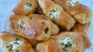 Türkische Teigtaschen mit Schafskäse mal anders Ortasi acik peynirli pogcaTürkische Rezepte [upl. by Codi924]