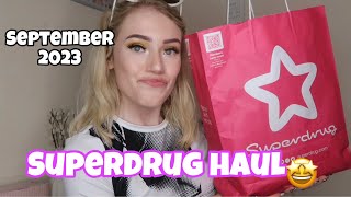 Superdrug haul September 2023 [upl. by Apthorp]