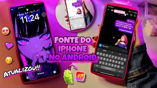 COMO TER A FONTE DO iPHONE NO ANDROID 14 [upl. by Karli]