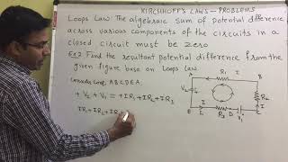 Kirchoff’s law simple problems [upl. by Yror]