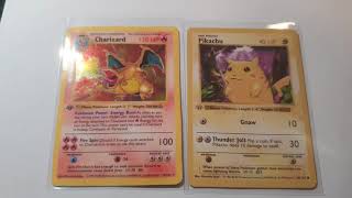 Thank You M 1st Edition Shadowless Charizard amp Red Cheek Shadowless Pikachu Rarest Cards Ever [upl. by Sparky]