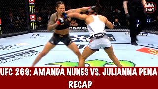 UFC 269 Amanda Nunes vs Julianna Pena Recap [upl. by Giuliana146]