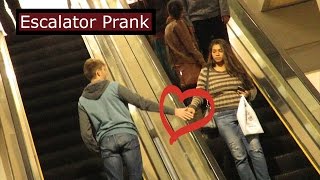 Touching Peoples Hands On The Escalator [upl. by Ymaj]