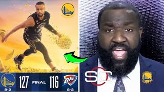 Warriors Are TRUE Contenders Perkins Reacts to Currys 36Point Performance Over Thunder NBA TODAY [upl. by Anirahs]