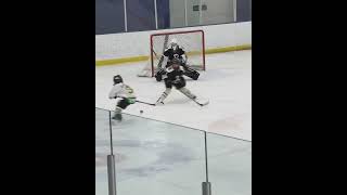 Weston fends off this 2 on 1 with precision hockey sports defense hardwork [upl. by Oicaro397]