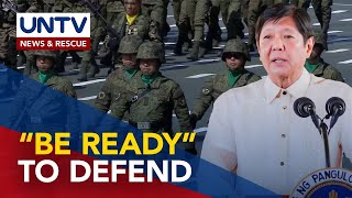 Pres Marcos Jr tells AFP to be ‘ready’ to defend archipelago from emerging threats [upl. by Faria]