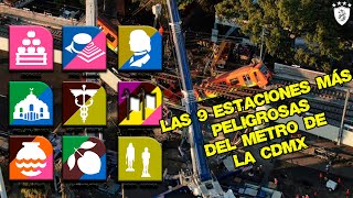 Las 9 Estaciones Más Peligrosas del Metro de la CDMX [upl. by Kcirdde]