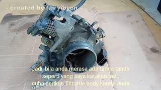 Service Throttle Body Perodua Kembara  RPM TinggRendah Dan Tiada Pickup [upl. by Elatnahs]