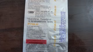 APAINSPAceclofenacParacetamolamp Sertiopeptidase Tabletsusesworkdose Full detail Vedio in hindi [upl. by Burkley214]