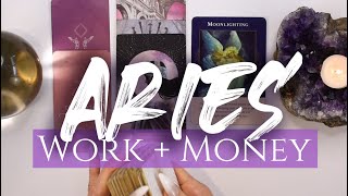 ARIES TAROT READING  DREAM JOB CANT STOP WONT STOP WORK  MONEY [upl. by Thynne]