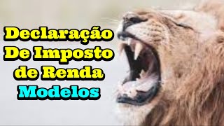 Declaração Imposto de Renda Modelos [upl. by Keli987]